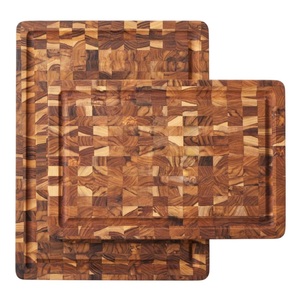 Deluxe Quality Acacia <b>Wood</b> Checkerboard Pattern Chopping Board Cutting Board For Kitchen Chopping <b>Slicing</b> In Competitive Price - Product Image 3