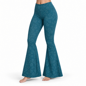 High Quality Bell Bottom <b>Legging</b> Provides Flexible Material Comfortable Construction & <b>Flared</b> Shape For Casual Active & Fashion - Product Image 3