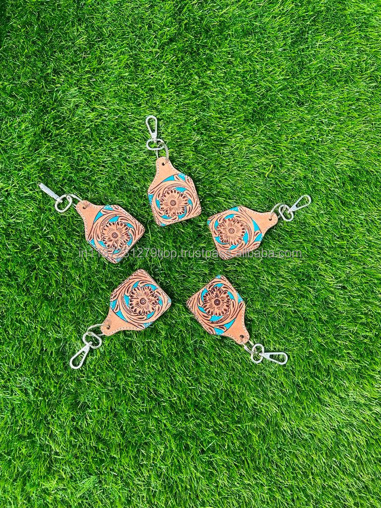 Brown With Turquoise Tooling