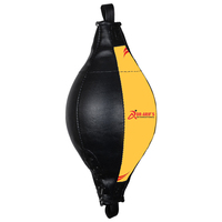 Balones de velocidad de cuero de doble extremo duraderos, los más vendidos de 2025, para MMA y boxeo, con cuerdas de goma, color personalizable, equipo de entrenamiento de boxeo