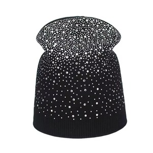 Manufacture Beanies Jacquard Winter Custom LOGO Y2k Wholesale Oversize Unisex Warm Adult Blank Rhinestone Bows Camouflage 100% - Product Image 2