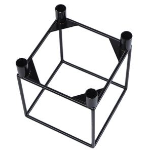Simple Square 4 Head <b>Black</b> Candle <b>Holders</b> Handmade Decorative <b>Candlestick</b> Stand for Wedding and Dining Table Decor - Product Image 1