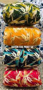 Traje de sari para mujer con estampado de lámina de rayón, ideal para todas las temporadas festivas, ropa de diseñador. - Product Image 2