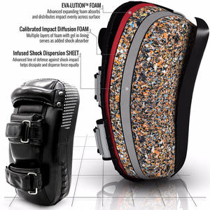 Pads de boxe thaïlandaise durables en cuir synthétique pour les sports de combat et l'entraînement physique - Product Image 5
