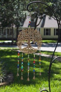 Decorative Metal <b>Tree</b> Hanging Sun Catcher Suitable For Garden Porch Balcony And Outdoor Decoration Handcrafted From India - Product Image 1