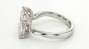 Anillo de Diamantes Corte Princesa para Mujer, Estilo Clásico de Compromiso, Diamantes Cultivados en Laboratorio - Product Image 4