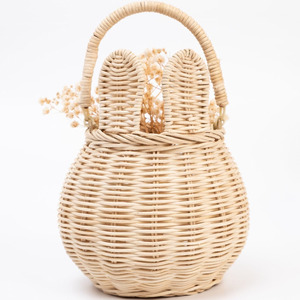 Rattan chicken shaped basket easter eggs storage baskets woven <b>container</b> for <b>snacks</b> & candies - Product Image 2
