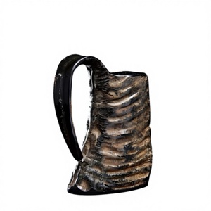 Tazas Vikingas de Cuerno de Buey Hechas a Mano, Estilo Americano, Ecológicas, Reciclables, para Camping, Ligeras, para Cerveza y Vino - Product Image 5