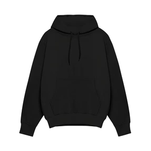 เสื้อฮู้ดผู้ชายไซส์ใหญ่สีน้ำเงินและสีดำ แขนยาว ผ้าฝ้ายเฟรนช์เทอร์รี่ 100% สวมใส่สบายๆ สำหรับฤดูใบไม้ร่วง - Product Image 1