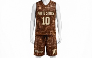 <b>White</b> Stitch <b>Women's</b> Basketball <b>Shorts</b> Crew Neck Sleeveless Heat-Transfer Print Breathable Quick Dry Spandex/Nylon Custom Team - Product Image 3