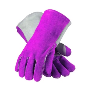 Guantes de Soldadura de Cuero Reforzado de Alta Calidad, Duraderos, de Protección Personal, Resistentes al Fuego - Product Image 3