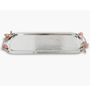 Bandeja de Metal Sólido de Estilo Moderno con Asas, Ovalada, para Servir Dulces o Bocadillos en la Mesa, Gran Venta - Product Image 3