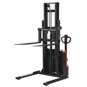 Apilador Eléctrico de Palets, Capacidad de 3300 Libras, Elevación de 96.06 Pulgadas, Horquillas de 1000 mm, Apilador de Palets con Patas Abatibles Totalmente Eléctrico - Product Image 1