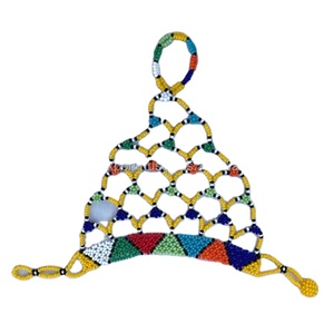 Bracelets perlés de mode américaine tribale de haute qualité Bracelets de manchette en forme de boule de Style bohème pour les manches de cadeau chrétien - Product Image 1