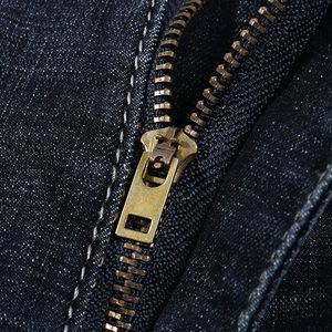 Jeans de hombre de alta calidad, corte ajustado, denim lavado a la piedra, cintura media, casuales, de algodón, para otoño. - Product Image 6
