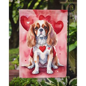 Cavalier Spaniel Día de San Valentín Bandera de jardín Buzón decorativo multicolor y cartel de patio para ilustraciones de césped para camas de flores - Product Image 3