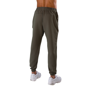 <b>Mens</b> Olive Mid Waist Jogger Sweat <b>Pants</b> Elastic Drawstring Soft Breathable Quick Dry Lightweight Casual Sports Training <b>Running</b> - Product Image 2