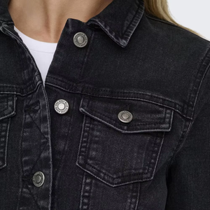 Chaqueta Corta de Invierno para Mujer, Estilo Bomber, Ecológica, de Mezclilla, Impermeable, Aislada, con Control de Temperatura, Cierre de Cremallera - Product Image 4