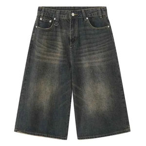 Pantalones Cortos Vaqueros Anchos de Hombre, Estilo Urbano, Hechos a Medida, con Botones, de Cintura Alta, Ligeros, de Secado Rápido y Transpirables, Venta al por Mayor 2025 - Product Image 6