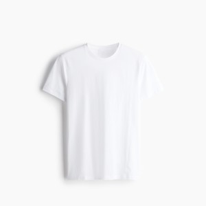 Camiseta de Algodón Pima para Hombre, Corte Entallado, Sensación Premium, Ligera, Transpirable, Manga Corta, Informal para Uso Diario - Product Image 3