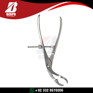 Pinza de sujeción ósea de acero inoxidable para instrumentos médicos, mini placa, curvada, 13.5cm, ortopédica quirúrgica, certificación CE, la más vendida - Product Image 5