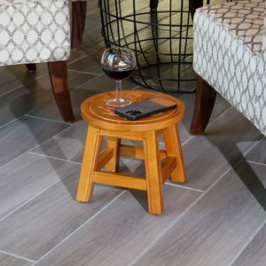 Taburete de madera tallado con forma de hoja de arce, color natural, otros muebles infantiles - Product Image 4