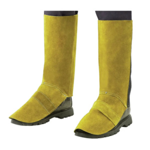 Cowhide Split Leather Welding Shoe Cover CE Certified Fire Proof Anti-Static Heat Resistant 500-1000C Foot Protector Leg Guard - Product Image 5