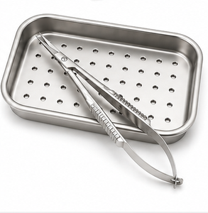 Tijeras de precisión con punta fina recta de 11.5 cm, instrumento de corte microquirúrgico de acero inoxidable - Product Image 4