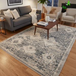 Tapis de salon |   Mélange de laine, coton, soie et jute |   Fibres durables en polyester, nylon et polypropylène |   Tapis modernes pour la maison - Product Image 4