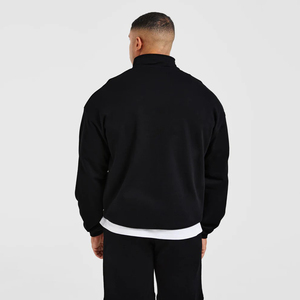 Nouveaux sweats à col zippé pour hommes, élégants, en gros, service OEM, logo personnalisé, sweats à col zippé pour hommes à manches longues - Product Image 2