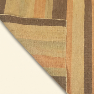 Alfombra Moderna de Lana Tejida a Mano, Diseño Desierto Verde Marrón, Ecológica, Antideslizante, de Pelo Grueso y Rayas, en Tonos Tierra, para Sala de Estar - Product Image 6