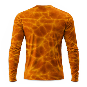 Chemise de soleil personnalisée pour homme UPF 50+ à manches longues, imprimée, légère, séchage rapide, pour la randonnée, la pêche, les activités de plein air - Product Image 2