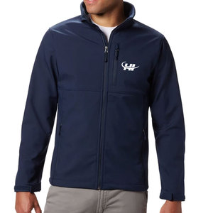 Veste softshell d'hiver pour homme, col montant, logo personnalisable sur le devant, respirante, écologique, haute qualité, best-seller, OEM - Product Image 1