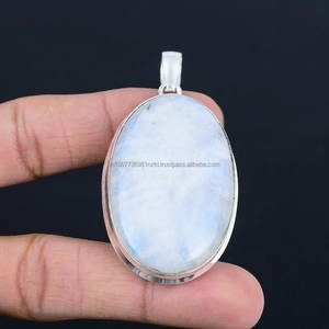 Collier pendentif en argent sterling 925, pendentif délicat, collier de pierres précieuses Bijoux faits à la main Cadeaux de Noël pour elle - Product Image 3