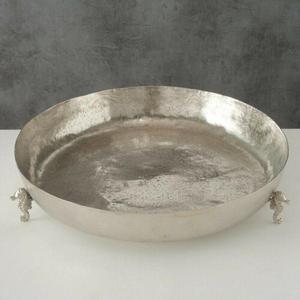 Cuencos decorativos de plata hechos a mano para mesa, suministros para eventos, cuencos de metal para exhibir frutas, galletas y aperitivos, hechos a mano - Product Image 3