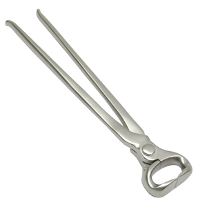 Pince à sabots professionnelle de 14 pouces en acier inoxydable poli, légère et de haute qualité, pour fermeurs - Product Image 3