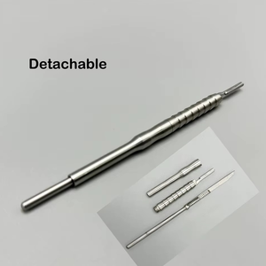 ด้ามจับใบมีดผ่าตัดขนาดเล็กสแตนเลสสตีล DENTRIC IMPLANTS DI-504 1 ชิ้น ได้รับการรับรองมาตรฐาน CE พร้อมด้ามจับแบบมีลาย สำหรับงานอดิเรก DIY - Product Image 3