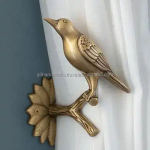 Sujetador de Cortina Decorativo Golden Dragonfly, Gancho Metálico de Estilo Vintage para Ventanas - Product Image 5
