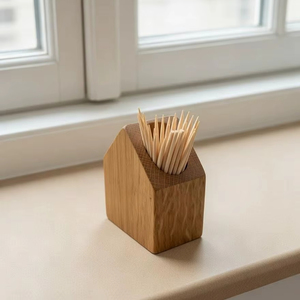 Porte-cure-dents en bois multifonctionnel pour la maison, la cuisine, le café, l'hôtel et les accessoires de table - Product Image 1