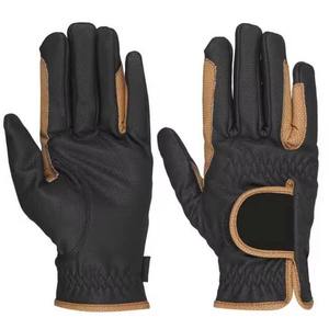 Guantes de Montar de Cuero Genuino para Hombre, Color Sólido, Ajuste Regular, Accesorio Ecuestre - Product Image 2