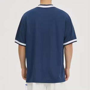 T-shirt décontracté pour homme extra large 100 % coton, personnalisé, non tissé, écologique, séchage rapide, respirant, qualité maille côtelée, épaules tombantes - Product Image 3