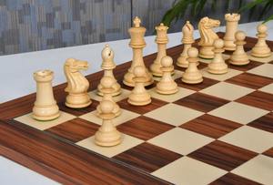 ชุดหมากรุก Staunton รุ่นโมเดิร์น ทำจากไม้มะเกลือและไม้บ็อกซ์วูด ขนาดตัวหมากรุก 3.75 นิ้ว พร้อมกระดานหมากรุก ราคาดีที่สุด - Product Image 4