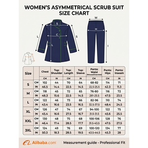 Conjunto de Uniforme Médico para Mujer, Traje Quirúrgico con Ribete en Contraste, Material de Polialgodón, Tallas XS, XXS, XL, Etiqueta Personalizada OEM, Técnicas de Impresión - Product Image 6