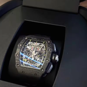 Montre mécanique squelette pour homme, automatique, de haute qualité, avec bracelet en caoutchouc, verre saphir 44 mm, style sport, fabriquée en usine - Product Image 5