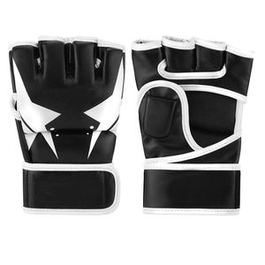 Professional Split Finger MMA Boxing Gloves Leather Training Fight Gloves Hook and Loop Wrist <b>Strap</b> for Gym Martial Arts Unisex - Product Image 5