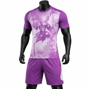 Conjunto de Uniforme de Fútbol Personalizado por Sublimación, Uniforme de Fútbol Masculino con Diseño Gráfico, Equipación de Equipo, Ropa Deportiva Transpirable de Secado Rápido, OEM ODM - Product Image 1