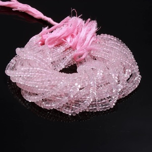 ลูกปัดโรสควอตซ์เม็ดกลมเรียบลูกปัดควอทซ์เม็ดกลม - Product Image 5