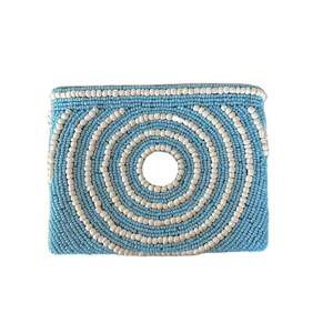 Porte-monnaie perlé pour le jour du match, bleu et rouge, rehaussez votre style avec notre nouveau mini porte-monnaie pour le jour du match par AFZA ENTERPRISES - Product Image 3
