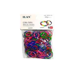 Ilan Goma Manualidades Multicolor Oscuro 300 pezzi per Artigianato - Product Image 2