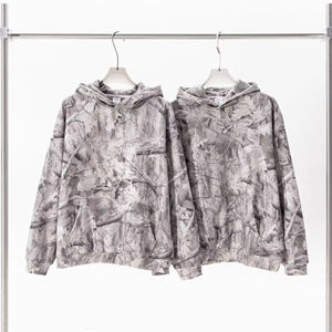 เสื้อฮู้ดดี้คุณภาพสูง สตรีทแวร์แบบสั่งทำพิเศษ พิมพ์ลายพรางต้นไม้ดิจิทัลทั่วตัว เสื้อฮู้ดดี้รักษ์โลกสำหรับผู้ชาย - Product Image 3